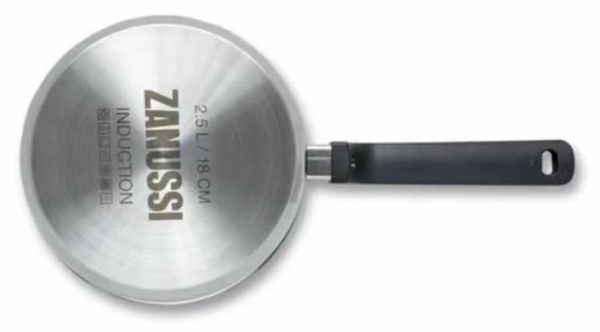 Zanussi Indukciós rozsdamentes acél lábas , üvegfedővel , 18 cm - Image 2