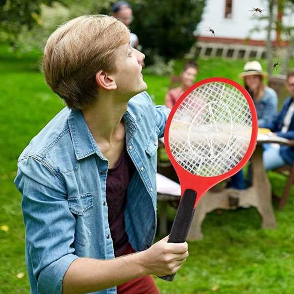 Újratölthető Elektromos Légycsapó, szúnyogírtó ütő, Beépített Akkumulátorral és LED Fénnyel - Image 2