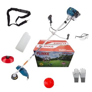 Flinke FK-9300, Benzinmotoros Fűkasza 5,8Le, 65cm³ Damilfej, vállpánt, szemüveg, kesztyű, keverőedény + tartalék damil