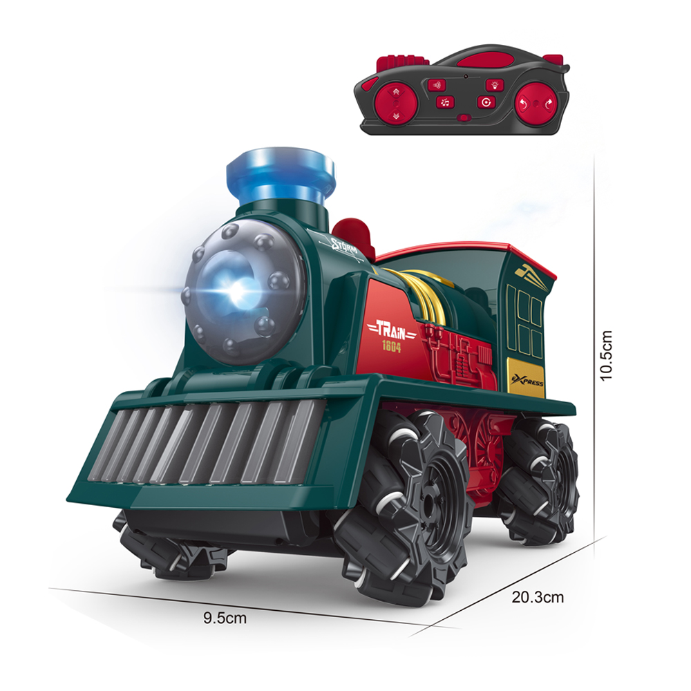 Távirányítós gőzmozdony , zenél ,világít és dudál , 28,5 cm - Image 2