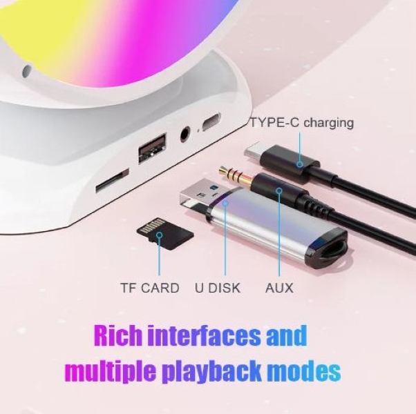 Karaoke hangszóró 2db vezeték nélküli mikrofonnal, fénnyel bluetooth YS-110 - Image 2