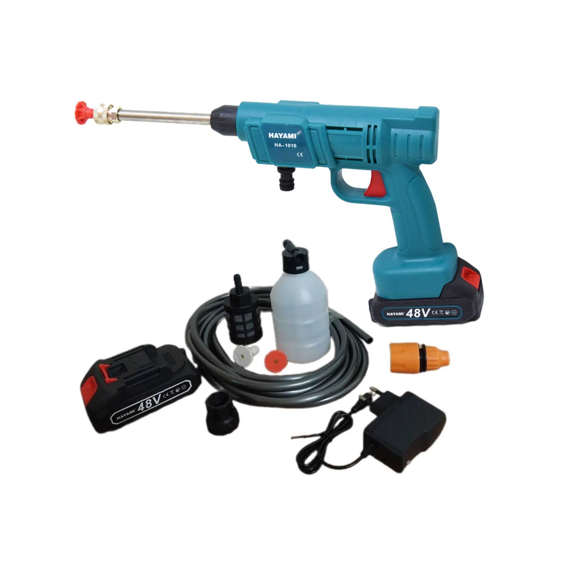 Hayami HA-1010 Magasnyomású mosó 2db 48V akkumulátorral + habtartállyal - Image 4
