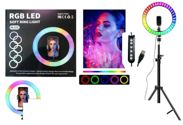 Rgb szelfi stúdió lámpa  TikTok állvány 26 cm - Image 3