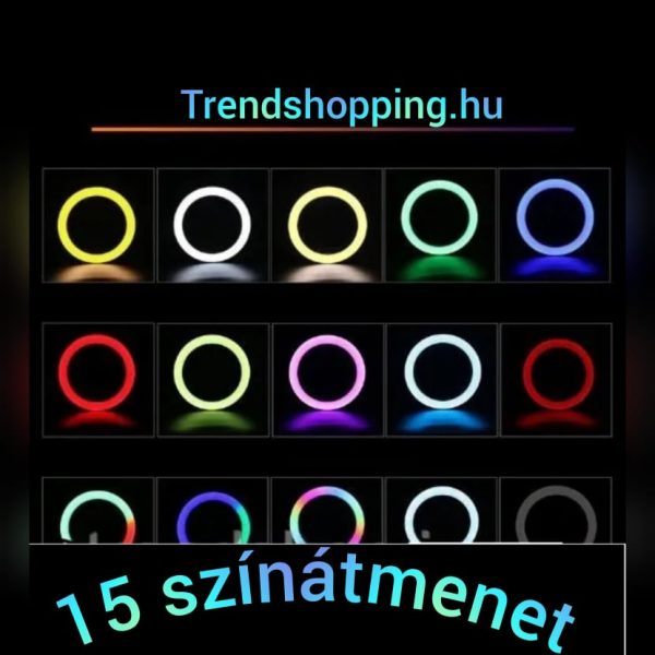 Rgb szelfi stúdió lámpa  TikTok állvány 26 cm - Image 11