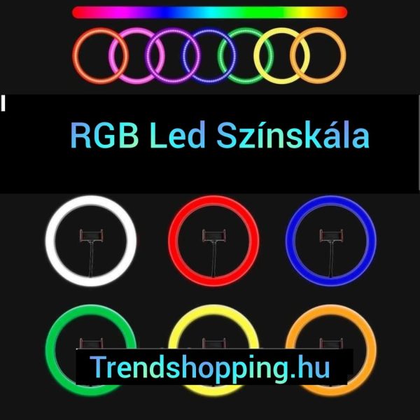 Rgb szelfi stúdió lámpa  TikTok állvány 26 cm - Image 10