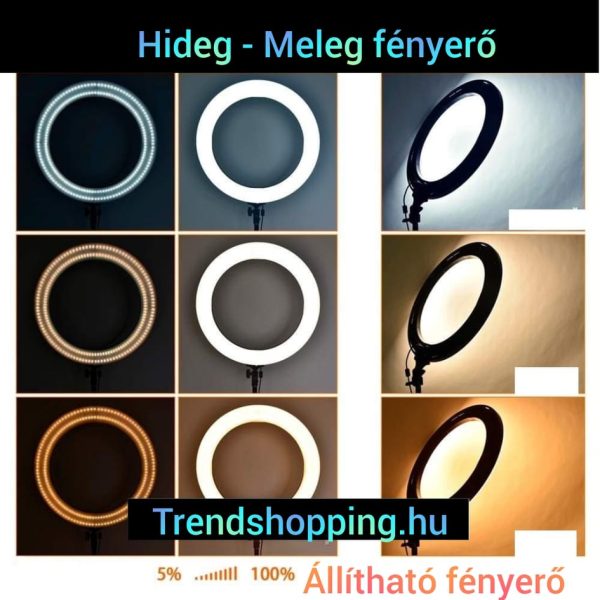 Rgb szelfi stúdió lámpa  TikTok állvány 26 cm - Image 6
