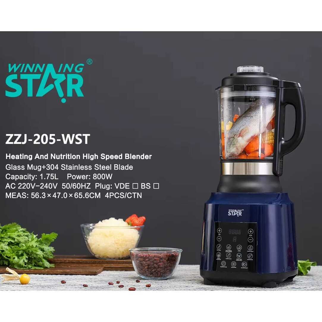 WINNING STAR ST-5559 Okos Turmixgép Főző Funkcióval – 1.75L, Üvegkancsós, 800W - Image 2
