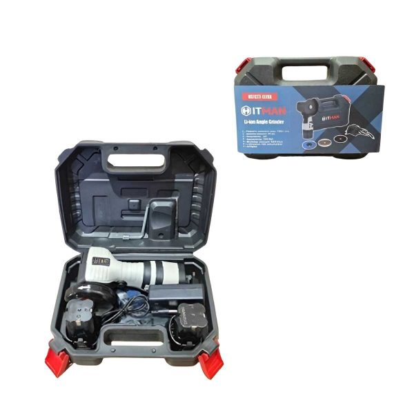 Haina CTT-1119X Mini Sarokcsiszoló 76mm korong átmérővel, dupla 24V akkus flex - Image 3