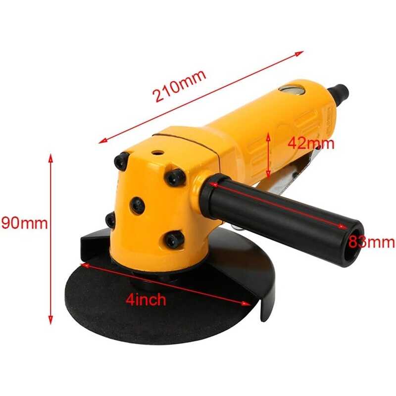 Haina HM-6402 Pneumatikus Sarokcsiszoló 125mm, Levegős Flex - Image 2