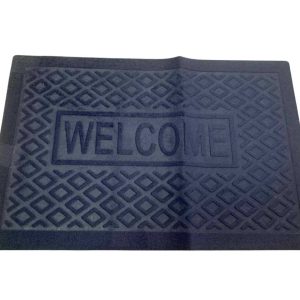 Welcome felíratú lábtörlő , kék színben , 57 × 38 cm