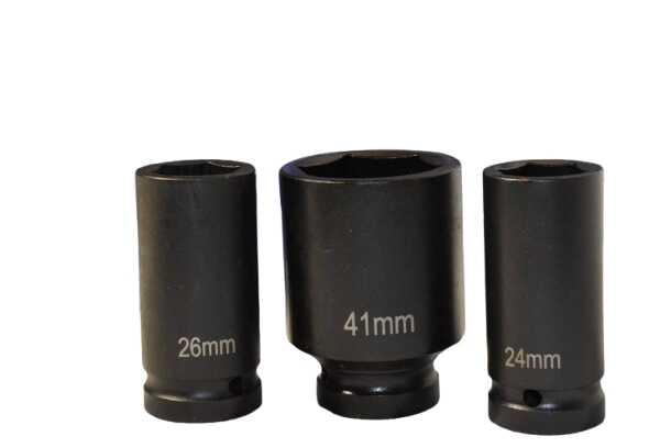 12 db-os gépi dugókulcs készlet (24-41mm, 3/4") kofferban - Image 2