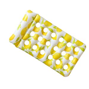 Citrom mintás úszómatrac lyukmintás strandmatrac 170 x 70 cm