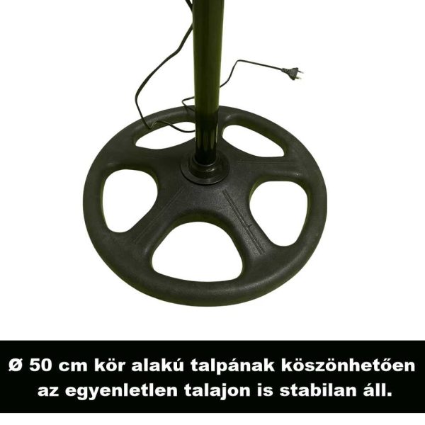 Ipari Álló Ventilátor 18" (45cm) átmérő, 100W, 50Hz, 3 fém lapáttal és masszív talppal - Image 2