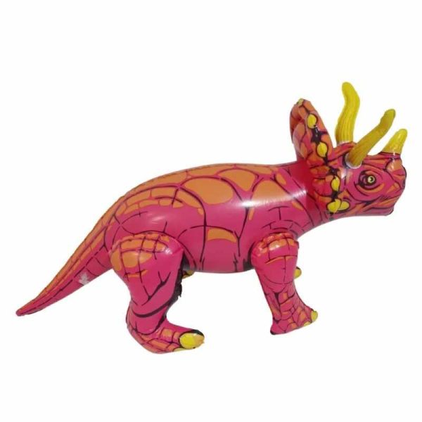 Felfújható triceratops , játék dinó , piros , 68 cm - Image 2