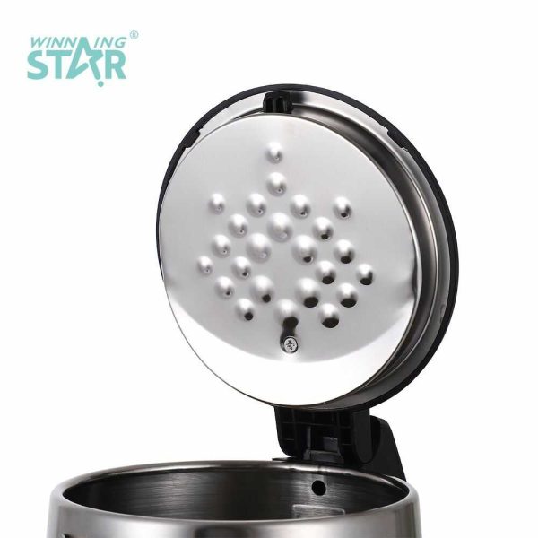 WINNING STAR ST-6008 Rozsdamentes Acél Vízforraló, 1.8L, 1500W, Automatikus Kikapcsolással - Image 2