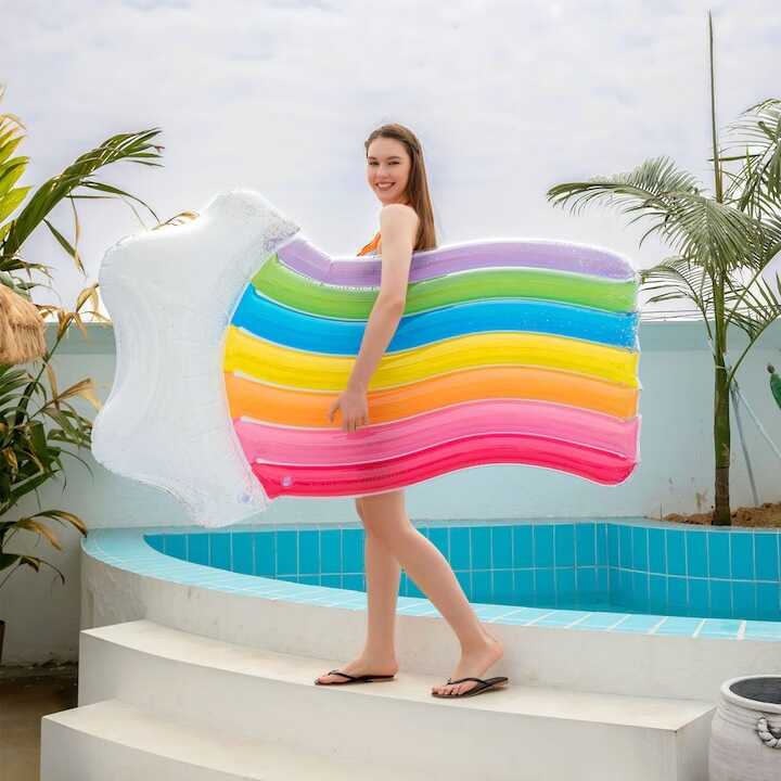 Felfújható szivárvány felhő matrac , 180 cm × 105 cm - Image 2