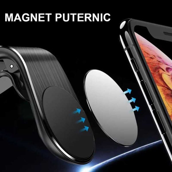 F3 Univerzális autós telefontartó mágnessel, szellőzőrácsra csíptethető - Image 2