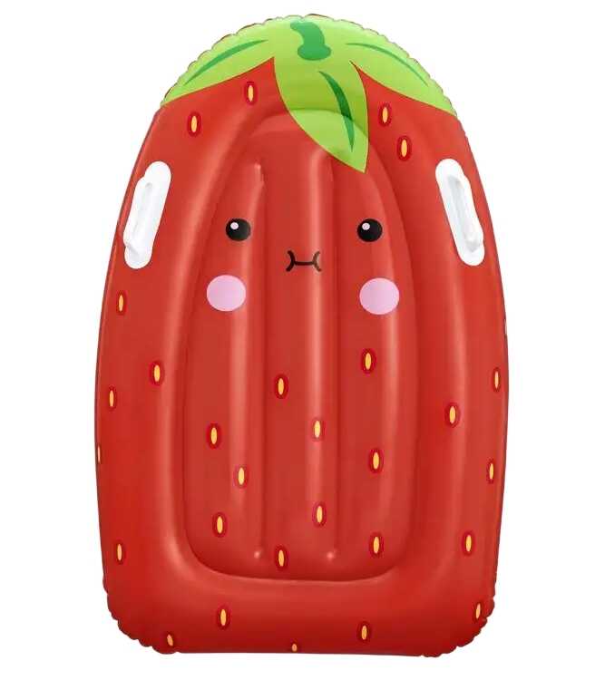 Bestway Felfújató szörfdeszka kapaszkodóval gyerekeknek , eper, 80 x 52 x 16 cm - Image 2