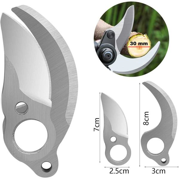 Tartalék Penge Akkumulátoros Metszőollóhoz 30mm rozsdaálló pótpenge SK5 szénacél - Image 2