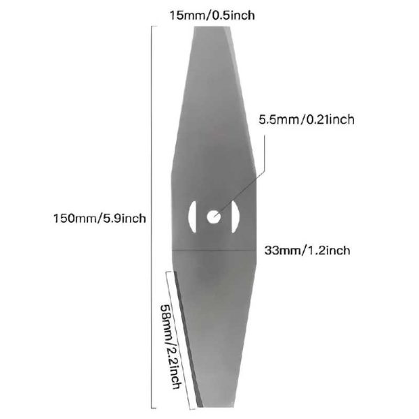 Két Darab Pótpenge Akkumulátoros Fűkaszához és Szegélynyíróhoz – 150 mm - Image 3