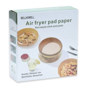 Kör alakú sütőpapír forró levegős sütőkhöz , 100 db , 20 cm×4,5 cm