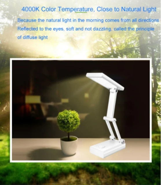 DP-6052B USB-vel tölthető asztali LED lámpa, 5W, 250Lm, 2000mAh - Image 3