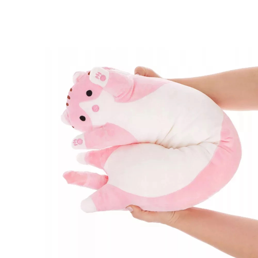 40 cm hosszú plüss cica, ágyvédő, extra pihe puha párna - Image 2