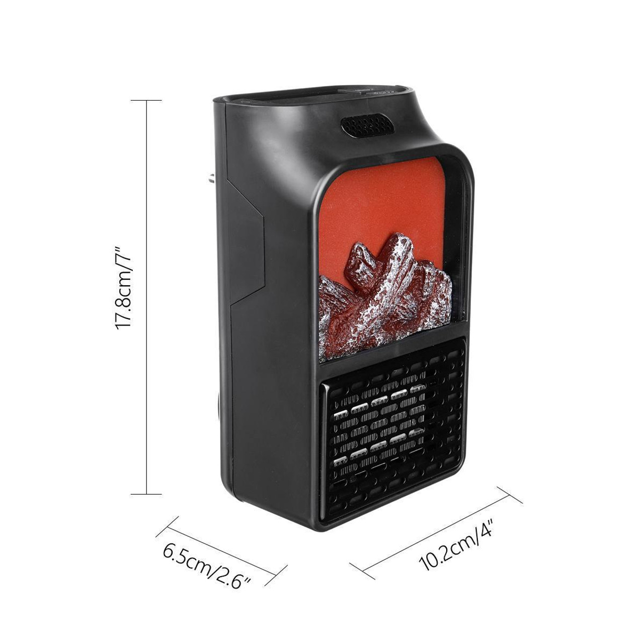 1000 W-os hordozható konnektoros, hősugárzó, alacsony zajszint - Image 3