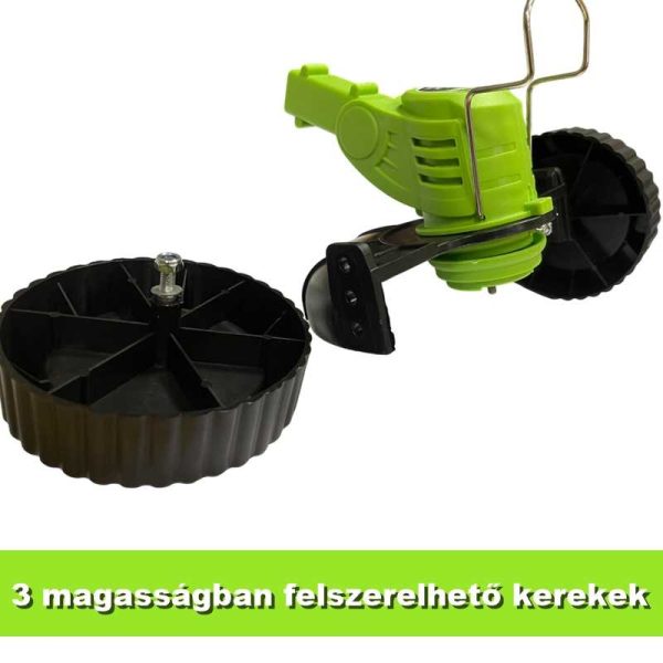 16 Részes Kerekes Akkumulátoros Fűkasza és Szegélynyíró Szett – 3 Akkumulátorral - Image 3