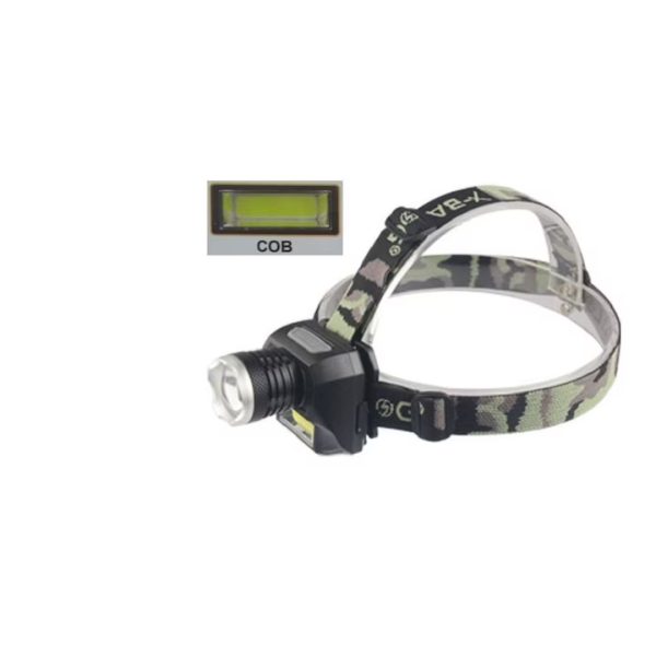 X-Balog BL-6919B Cree + COB fejlámpa, katonamintás fejpánttal - Image 3