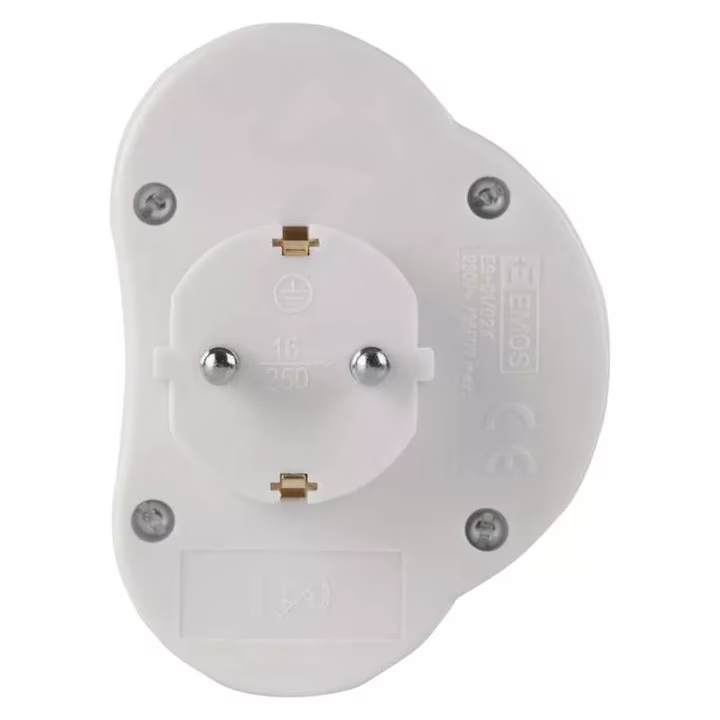 Technik Kapcsolós Konnektor elosztó 2 db USB 3680 W 16 A USB 5V 2,4A - Image 4