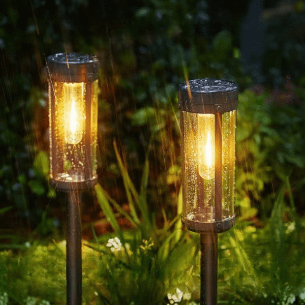 Napelemes leszúrható kerti fáklyalámpa - Image 4