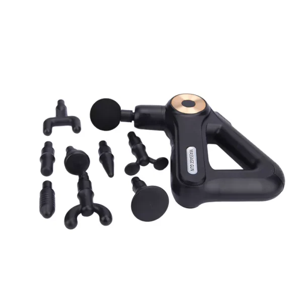 Massage Gun SL 8891 - masszírozó gép, feltölthető akkumulátorral, LED-es, 9 féle fejjel - Image 5