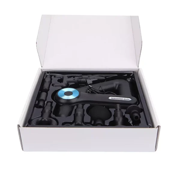 Massage Gun SL 8891 - masszírozó gép, feltölthető akkumulátorral, LED-es, 9 féle fejjel - Image 3