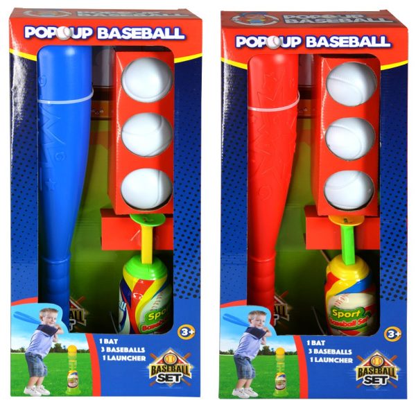Gyerek játék baseball 3 db labdával , auómata adagolóval ütővel