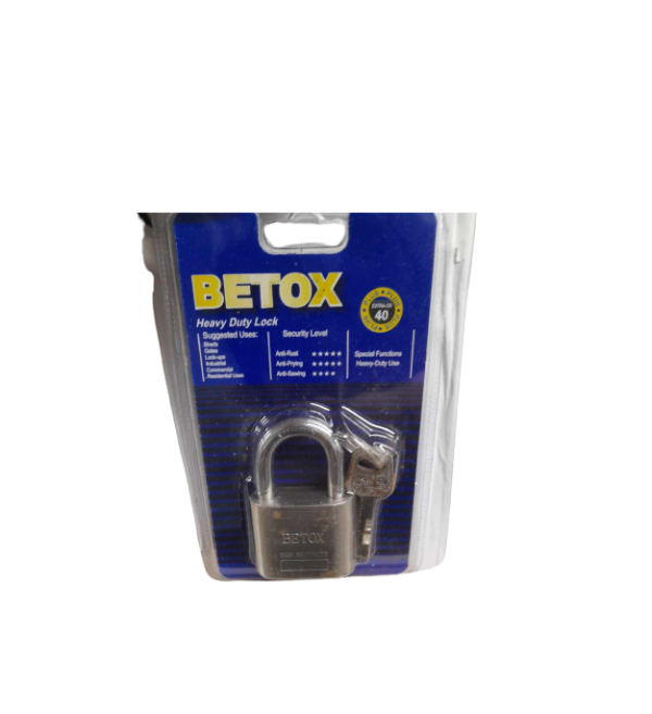 Betox biztonsági lakat 40 mm 3 db kulcsal