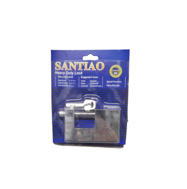 Lakat biztonsági Vízszintes zárral 90 mm 3 kulcsal - Image 2