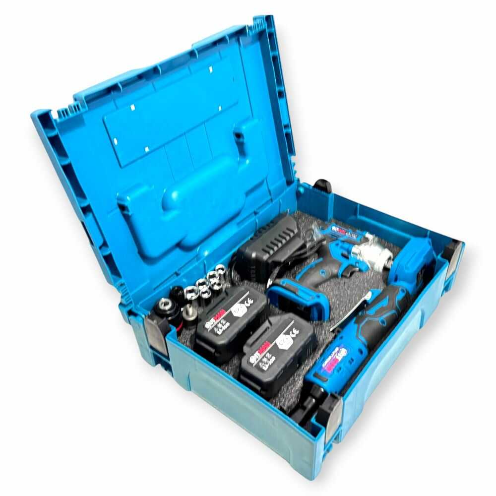 Hitman BBS-3327X Ütvecsavarozó és Racsnis Kulcs szerszámkészlet, 10 akkucellás - Image 8