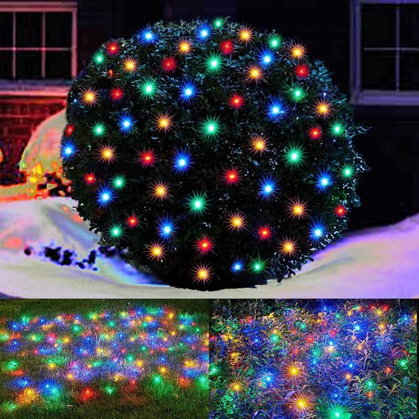 Karácsonyi konnektoros LED fényháló 1.2m x 1.6m, 8 programmal, 9W - Image 5