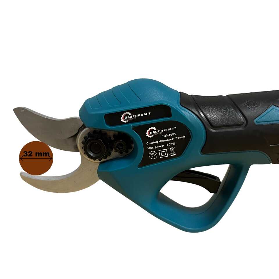 Dauerkraft DK-4001 Acél pengés metszőolló 2db akkuval, 32mm vágási átmérő,1080g - Image 3