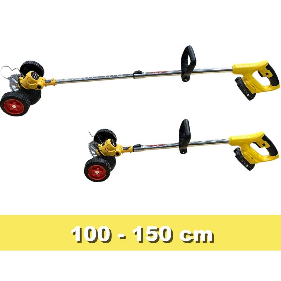 Kraftech GT-1534iPro 16 részes Kerekes fűkasza, Szegélynyíró 2db akkumulátorral - Image 3