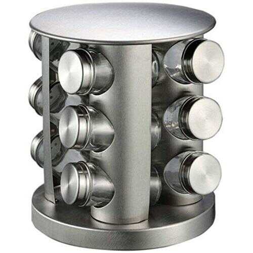 Rozsdamentes acél , 12 Részes fűszer tartó állvány - Image 2