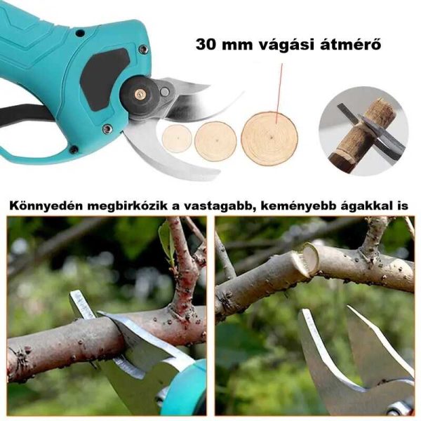 Tartalék Penge Akkumulátoros Metszőollóhoz 30mm rozsdaálló pótpenge SK5 szénacél - Image 3