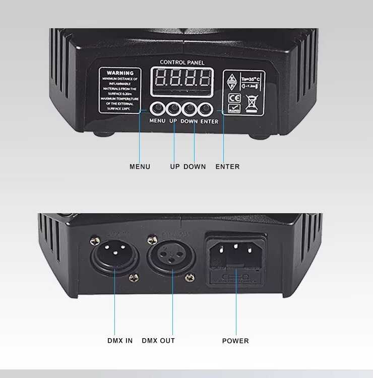 Lézeres-LED Diszkófény, Mozgófejes lézer, 4 Karos Effekttel, Stroboszkóppal, Távirányítóval, Hangefektes mód, 48W - Image 3