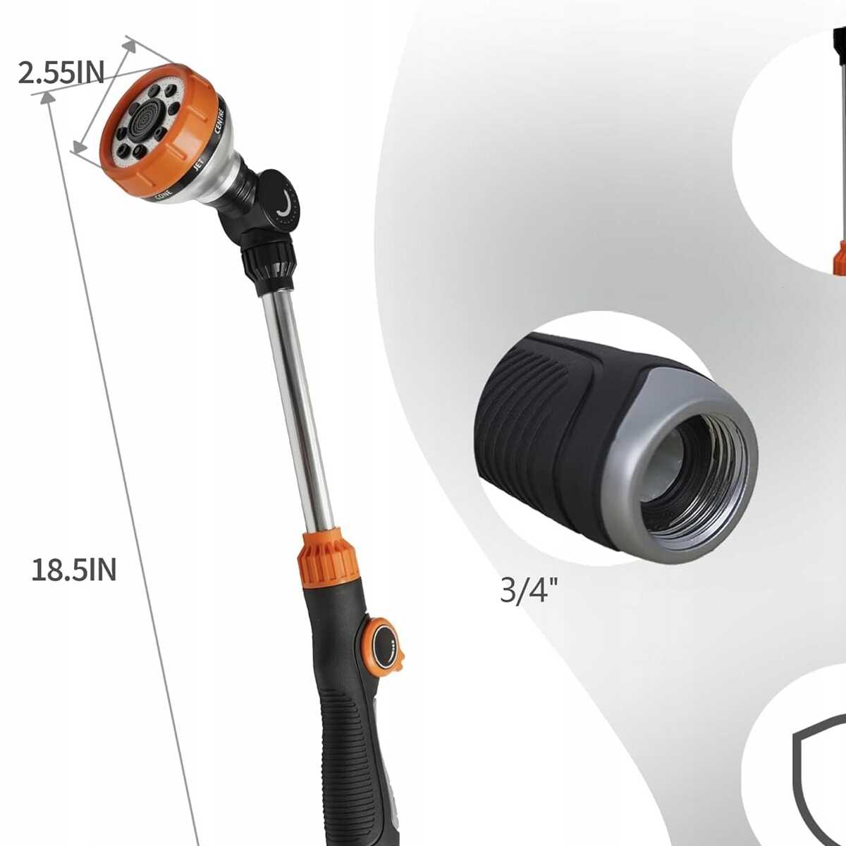 180 fokban mozgatható ,locsolófej , állítható vízsugárral - Image 3