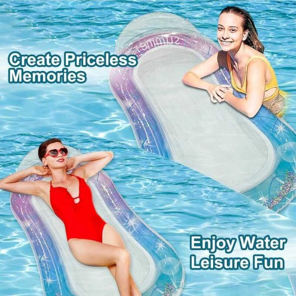 Hálós csónak strandmatrac úszómatrac fejtámlával 180 cm - Image 4