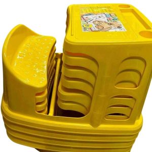 Rajzasztal gyerekeknek paddal és eszköztartóval ,sárga és barack színben