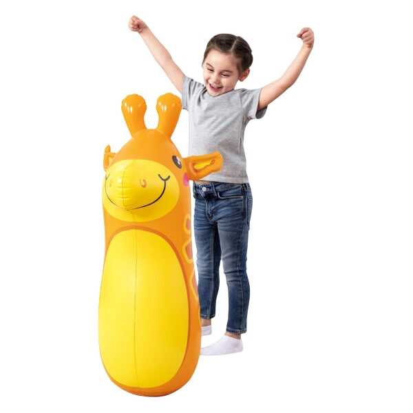 Bestway Felfújható zsiráfos boxzsák gyerekeknek , 89 cm - Image 3