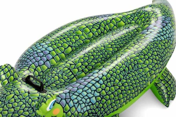 Bestway felfújható krokodil matrac kapaszkodóval , 152 × 71 cm - Image 3