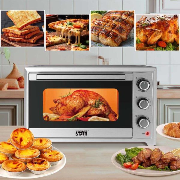 WINNING STAR ST-9854 Elektromos Sütő, 45L, 1600W, Grill Funkció - Image 3